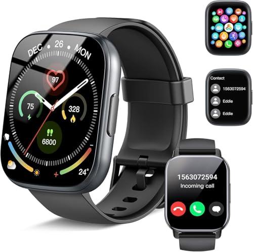 Smartwatch Uomo Donna Chiamate Bluetooth, Orologio Smart Watch con Display LCD 1.95