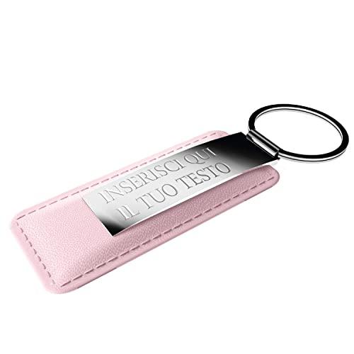 Portachiavi personalizzato uomo donna - portachiavi personalizzabile per auto, casa ideale per regalo, lavoro e uso quotidiano - 100% Made in Italy