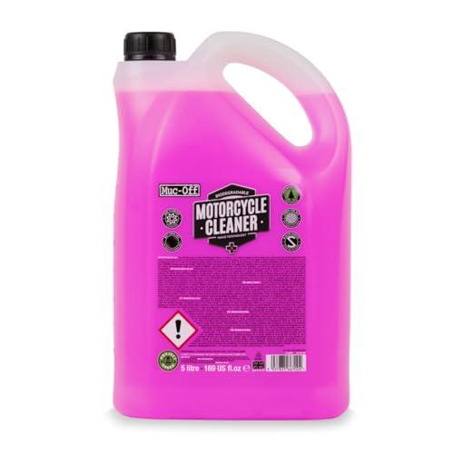 Muc-Off Nano-Tech Motorcycle Cleaner, 5 l - Spray Detergente Moto Biodegradabile ad Azione Rapida - Prodotto Pulizia Moto Sicuro su Tutte le Superfici e Adatto a Tutti i Tipi di Moto