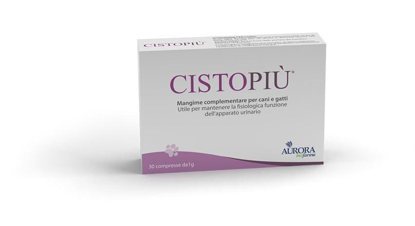 Aurora Biofarma Cistopiù - Integratore per Vie Urinarie di Cani e Gatti 30 Compresse