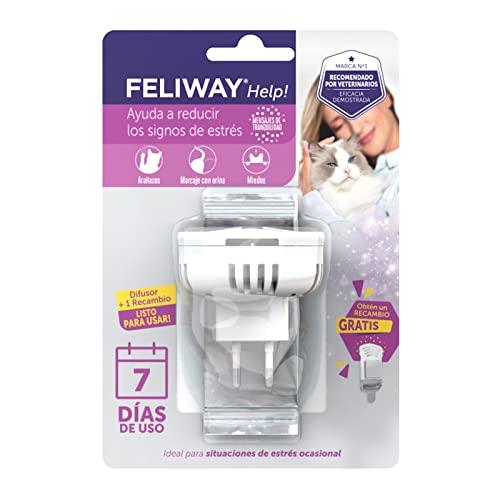 FELIWAY Help! - Aiuta Il Tuo Gatto a Fronte di situazioni di Stress Occasionale (diffusore + Ricambio)