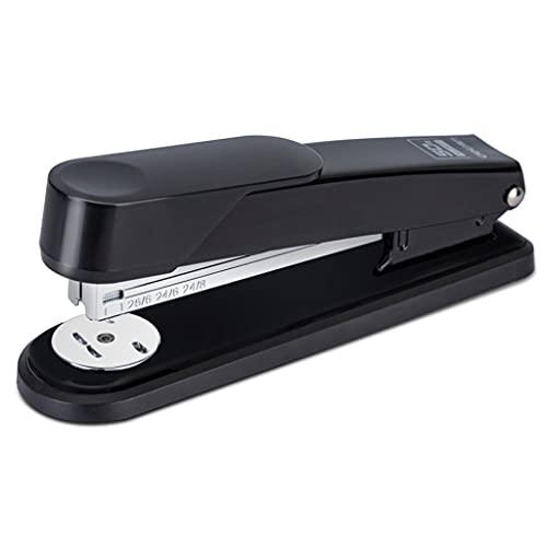 EFARMA ❀ Cucitrici da Tavolo, Cucitrice da scrivania capacità di 50 Fogli di Carta Cucitrice for impieghi gravosi for Desktop da Ufficio o Forniture for Ufficio a casa (Tre Colori) s (Color : Black)