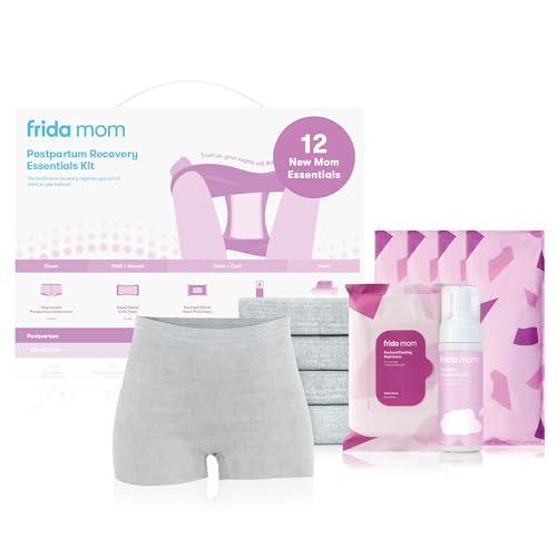 Frida Mom- Kit essenziale per il recupero post parto,include: Intimo usa e getta post-parto,Maxi assorbenti,Salviette refrigeranti,Schiuma all'amamelide