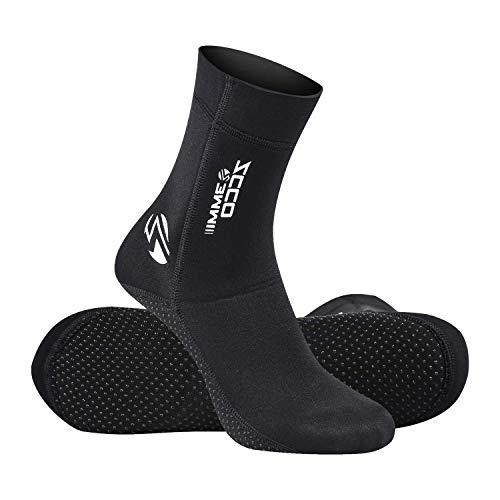 ZCCO - Calzini in Neoprene di Alta qualità, 3mm, per Immersioni subacquee, Snorkeling, Spiaggia, Surf, Nuoto, Vela (2XL, Nero)