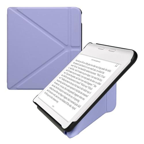 kwmobile Custodia Pieghevole Origami Compatibile con Kobo Libra Colour Cover - Cover Magnetica Pelle PU eReader con Stand - Lavanda
