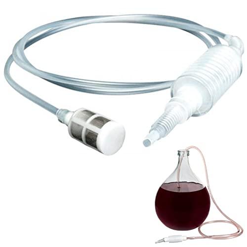 TUKNN Sifone Filtro Soft Tube,Sifone Filtro,Manuale Sifone Filtro,Sifone Filtro Strumenti per Sifone,Sifone per Vino Strumento,Sifone del Vino Strumento,Adatto per la Produzione di Vino,Birra,ECC.,2m