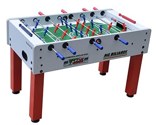 NG Biliardi Calcio Balilla da Competizione Gladiator (omologato FICB) - Regolamentare - aste telescopiche - Vetro