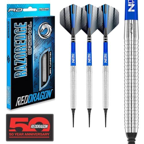 RED DRAGON Razor Edge Original - Set di Freccette in tungsteno, 18 g, con Alette e steli (20.00)
