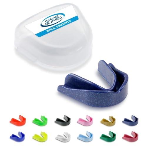 Game Guard paradenti/protezione gengivale – Paradenti/protezioni gengivali modellabili Colori a scelta – Adulto/Junior/Bambini/Bambini/Giovani – Approvato CE, Ottimo per sport scolastici, rugby hockey