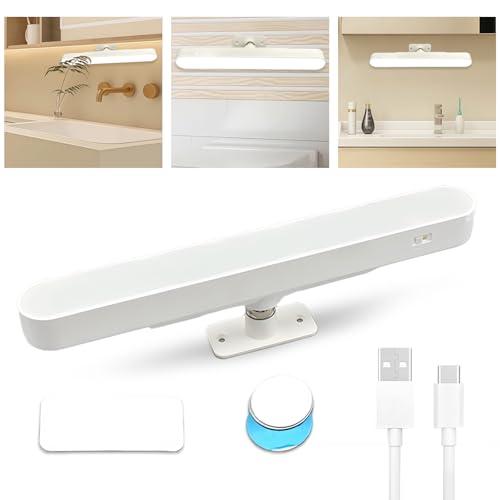 AMFUN Lampada da Specchio Bagno, Luce Specchio Bagno, Applique da Parete per Specchio,Lampada Armadio,Luce per Trucco, 4000mA