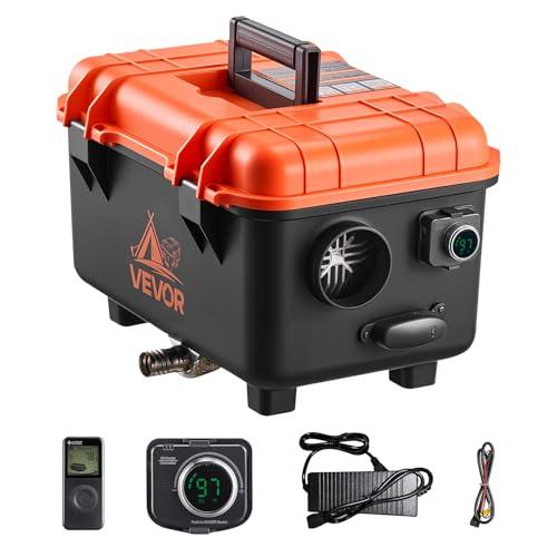 VEVOR Riscaldatore d'Aria Diesel 8 kW DC 12 V/24 V Riscaldatore da Parcheggio Portatile con Telecomando Schermo LCD, Serbatoio del Carburante da 4L per Camion Camper