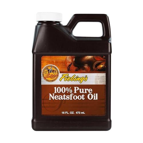 Fiebing's 100% Pure Neatsfoot Oil Natural Leather Preservative 16-Ounce
