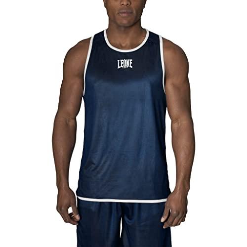 LEONE 1947, Canottiera Boxe Rosso/Blu, L, AB214