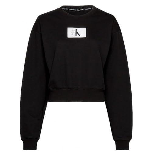 Calvin Klein Donna L/S Sweatshirt, Black, S