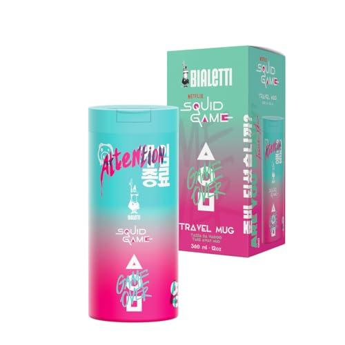 Bialetti Travel Mug Squid Game©, 360ml, Acciaio Inox, Double Wall