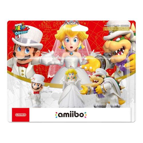 Nintendo Switch: Amiibo 3 Pack: Mario, Peach e Bowser Super Mario Odyssey