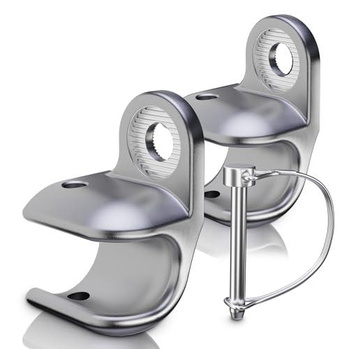 NICEDACK Attacco per Rimorchio per Bicicletta Thule Chariot, Asse per Rimorchi, per Bambini (Argento, 2 Pezzi)