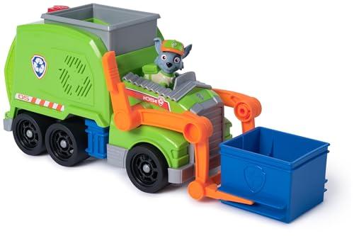 PAW Patrol, Veicolo Deluxe di Rocky, Camion per Il Riciclo dei Rifiuti, Giocattoli per Bambini e Bambine, 3+ Anni