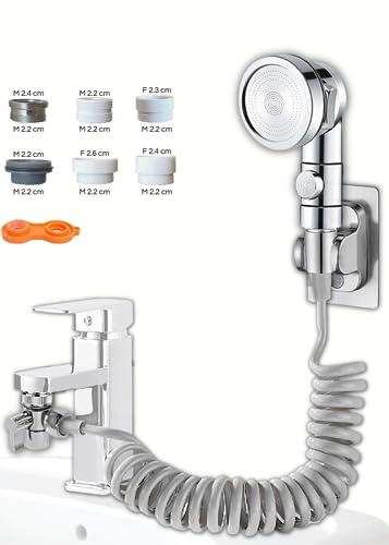 Doccetta per lavandino - Set completo doccino per lavandino e bidet con  tubo estensibile 3M - INEEDIT