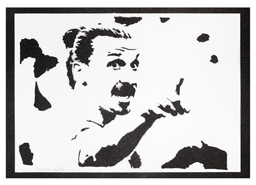 moreno-mata Autentici Graffiti Fatti a Mano Zlatan Ibra... Handmade Poster Sport Quadro Moderno Soggiorno Decorazione Parete Regalo Uomo e Donna