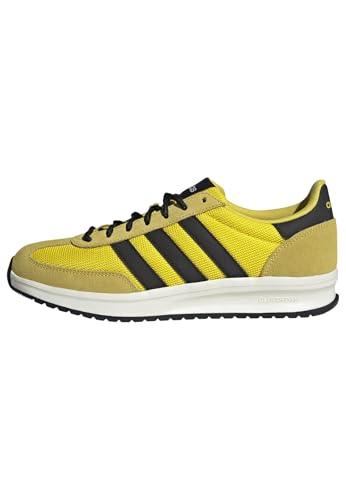 adidas Uomo Run 70S 2.0 Shoes, Yellow/Core Black/off White, 43 1/3 EU