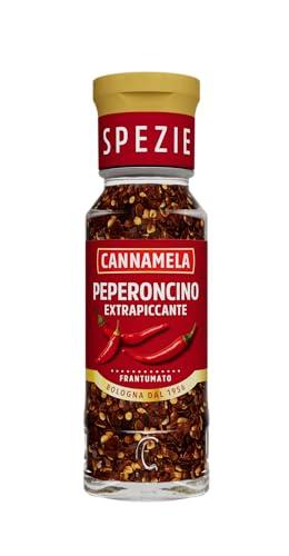 Cannamela, Linea Maxi Oro, Peperoncino Frantumato Extra Piccante, Confezione da 38g, Piccantezza e Sapore Deciso, Adatto a Sughi e Carni alla Brace, Ideale nelle Conserve