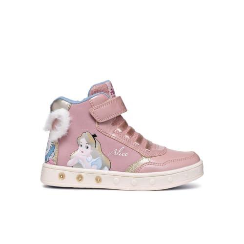 Geox J Skylin Girl G, Scarpe da Ginnastica, LT Rose/Platinum, 29 EU