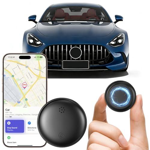 GPS Tracker Per Auto, Localizzatore GPS per Veicoli Compatibile con A-pple Find My e Android Find Hub, Magnete Potente Integrato, IP67 Impermeabile, Batteria Sostituibile, Batteria di 365 Giorni