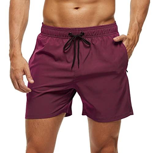 Arcweg Pantaloncini da Bagno Uomo Asciugatura Veloce Calzoncini da Bango Mare Beach Costume da Bagno Fodera Rete con Taschino e Coulisse Trunks M(EU)