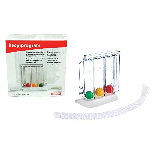 Gima - Respiprogram, Ginnastica Respiratoria, dispositivo studiato per il recupero della respirazione normale attraverso l'inspirazione, in seguito ad un intervento addominale o toracico, 33442