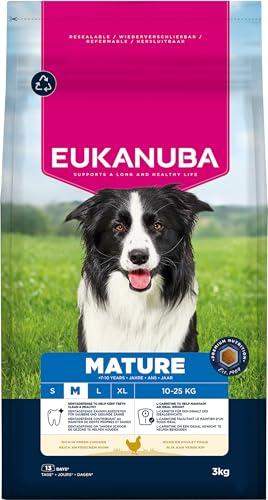 Eukanuba Mangime secco per cani con pollo fresco per razze di taglia media, mangime secco premium per cani maturi, 3 kg