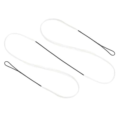 PATIKIL Corda per Arco Ricurvo, Corde Tiro Arco Sostituzione 14 Fili Corda Arco Lungo per Attrezzatura Tiro Arco Universale, Bianco Amo 66