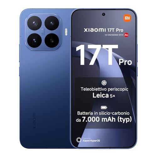 XIAOMI 17T Pro, Smartphone 12+512GB, Deep Blue, Teleobiettivo Leica 5x