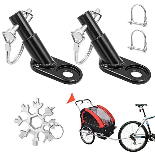 Accoppiatore per Rimorchio Bicicletta 2 Pezzi Rimorchio per Bici Per Cani Attacco per Bicicletta per rimorchi per Bambini Generale Gancio per rimorchio per Bicicletta,Totalmente 6 Pezzi