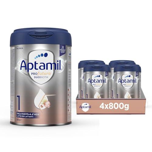 APTAMIL PROFUTURA Duobiotik 1 - Latte in polvere per Lattanti dalla Nascita al 6° mese - 3200 grammi (4 confezioni da 800g)