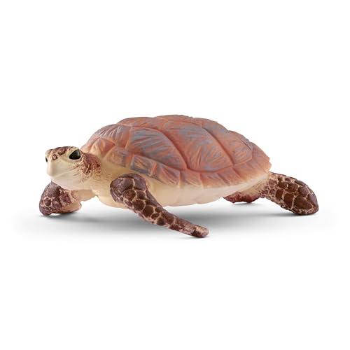 schleich 14876 Tartaruga embricata, da 3 anni, WILD LIFE - Figura, 6 x 7 x 2 cm