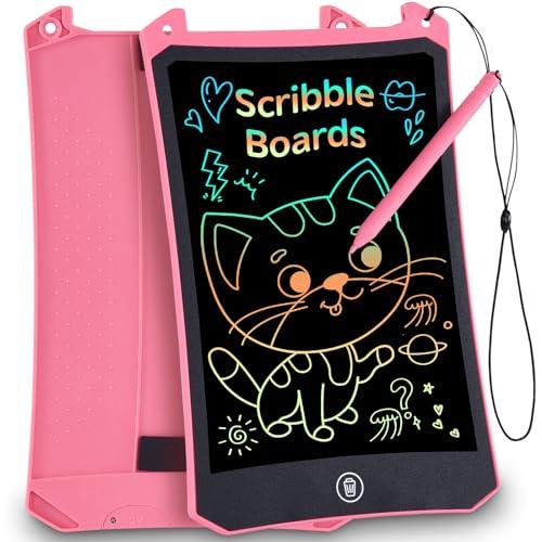 Lavagnetta Cancellabile Bambini,PINKCAT Tavoletta Grafica LCD 8,5 Pollici Giochi Bambini 2 3 4 5 6 7 Anni Portatile Lavagna Elettrica Magnetica Ewriter Lavagna Disegno Digitale Idee Regalo Bimba Bimbo