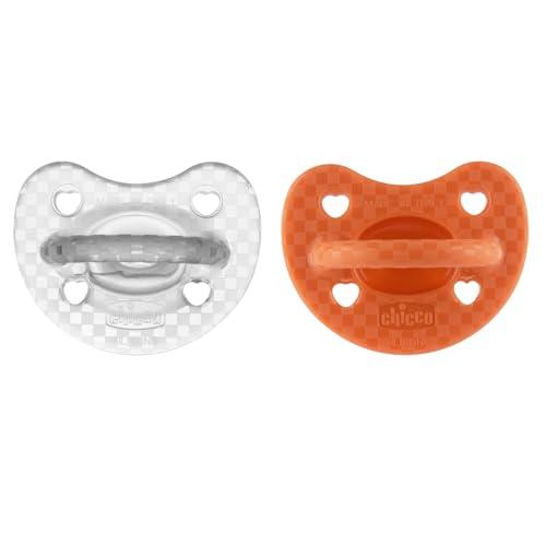 Chicco PhysioForma Gommotto Luxe, Ciuccio in Silicone 16 - 36 Mesi, Set di Gommotti Morbidi e Delicati, Supportano la Respirazione Fisiologica e Favoriscono il Corretto Sviluppo della Bocca, 2 Pezzi