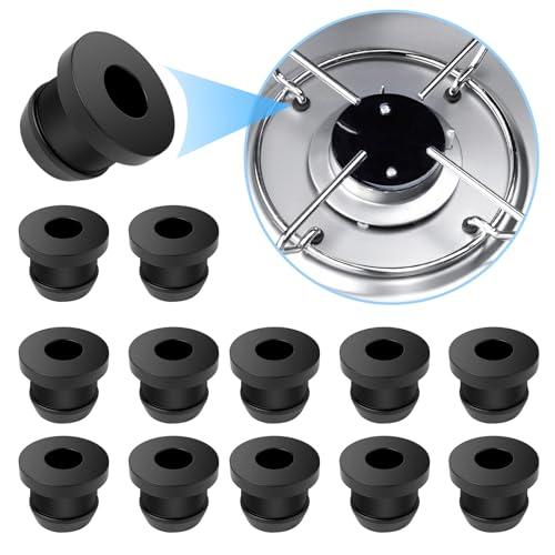 URAQT 12 Pezzi di Gomma per fornelli da Camper Compatibile con aste da 5 mm di Dometic, Smev e Thetford, beccucci in Gomma per Supporti pentole Accessori per Piano Cottura Camper