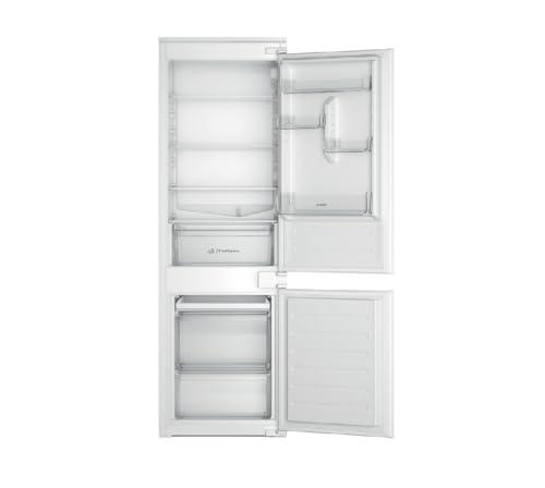 Indesit INC18D021A1 Frigorifero Combinato, Statico, Tecnologia Low Frost, Altezza 177 cm, 34 dBA, Porte Reversibili, Illuminazione Led, Controllo Umidità, Allarme Porta Aperta, Classe Energetica E