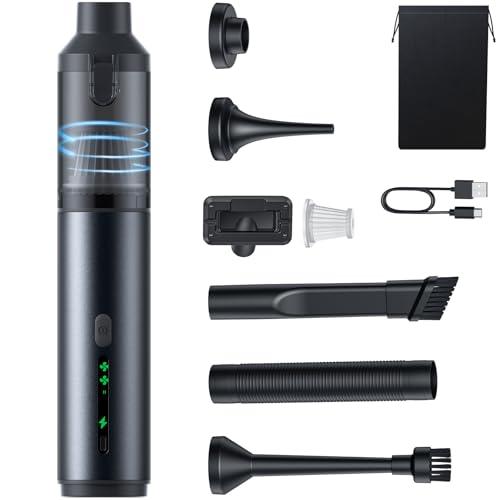 Aspirapolvere Auto, Aspirabriciole Senza fili 16000 PA con Motore Brushless ad Alte Prestazioni, Aspirapolvere Portatile da Tavolo con Accessori, Viene Utilizzato in Divani, Automobili, Computer