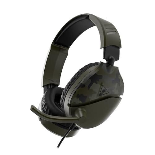 Turtle Beach Recon 70 Camo Verde PlayStation Cuffie da Gioco Multipiattaforma for PS5, PS4, Xbox Series X o S, Xbox One, PC e Mobile
