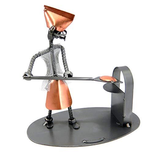 FORNAIO - PIZZAIOLO IN METALLO CON VITI BULLONI CHIODI DI METAL IDEA - IDEA REGALO ORIGINALE - 100% ARTIGIANALE - MADE IN ITALY - PERSONALIZZABILE