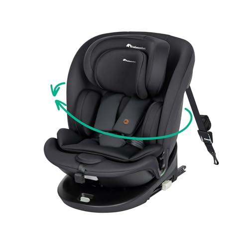 Bebeconfort RevolveFix 360 i-Size Girevole 360, Seggiolino Auto 0-36 Kg, 0-12 anni, ISOFIX con Top Tether, Seggiolino Reclinabile 6 Posizioni, 12 Posizioni Poggiatesta, Tessuti Traspiranti, Full Black