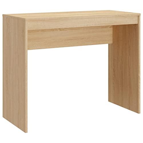 vidaXL Scrivania Moderna Elegante Robusta Tavolo da Lavoro Ufficio Studio Mobile Porta PC Consolle Decorativa Rovere Sonoma in Truciolato