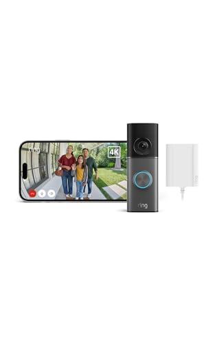 Videocitofono Pro cablato (Ring Wired Video Doorbell Pro, ultimo modello) con plug-in | Campanello con videocamera | Visione Retinal 4K, Zoom 10x | Prova gratuita di 30 giorni piano d'abbonamento Ring