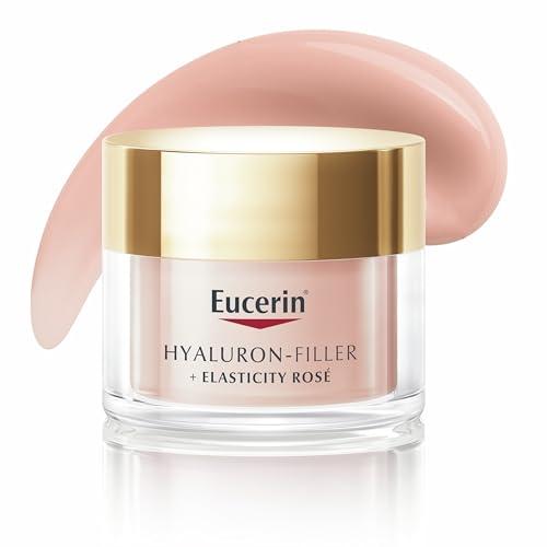 Eucerin Hyaluron-Filler + Elasticity Crema Giorno Rosé SPF 30 50 ml, Crema colorata viso antimacchie e antirughe, Formula con Acido Ialuronico idratante per tutti i tipi di pelle