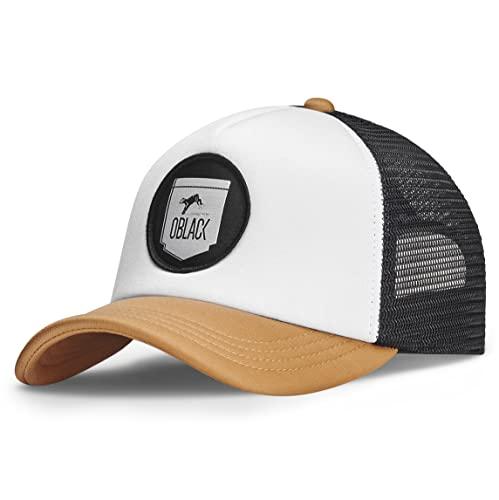 Oblack Trucker Classic Beige Baseball cap, Taglia Unica Uomo