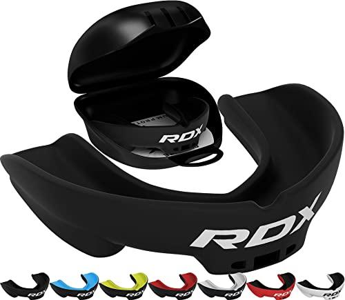 RDX Paradenti Boxe, Paradent per Gli Sport da Unisex Combattimento, Rugby, Football Americano, Kick Boxing, Muay Thai, Karate e MMA, Ideale facilmente adattabile con custodia, Adulti Sopra i 12 Anni