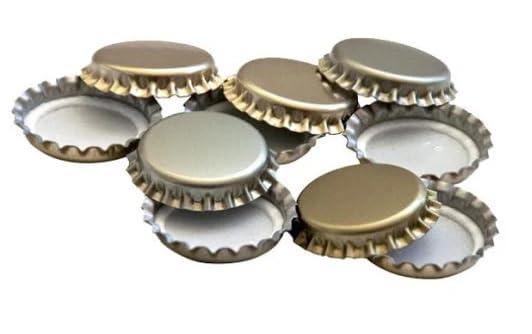 Tappi per Imbottigliamento Vino Birra Artigianale Spumante Enologia (50, Tappi Corona 26mm)